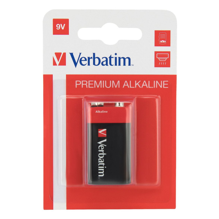 VERBATIM BATTERIE ALKALINE 9V-LR61 9V